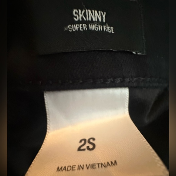 Express Black Super High Rise Jeans Super Skinny size 2 - Picture 4 of 7